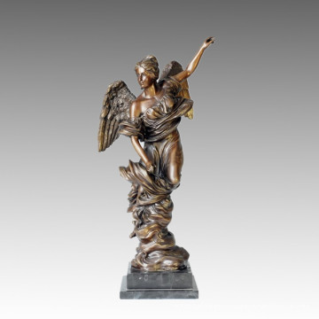 Мифология Статуя Угол Благовещение Бронзовая скульптура TPE-054